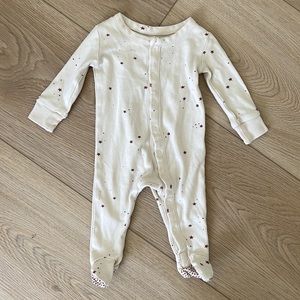 Colored Organic | newborn star button snap footie pajama